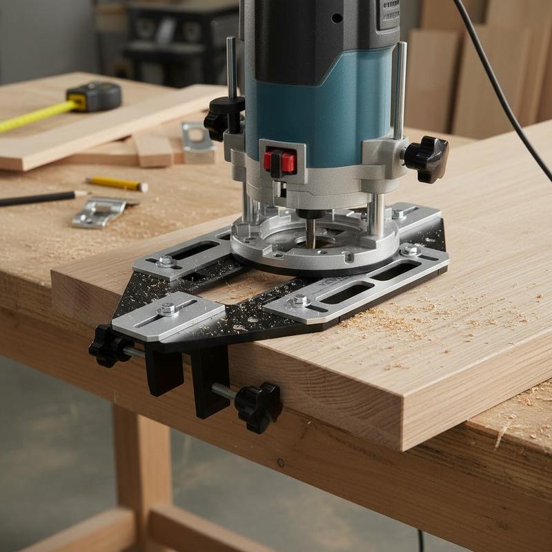 Cabinet Hinges - แม่แบบเจาะรูอะลูมิเนียมอัลลอยด์ ขนาด 13x6 นิ้ว สำหรับประตูห้อง, บานพับตู้,