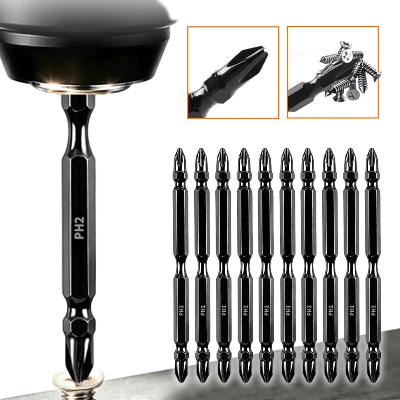 Drill Bits - ชุดดอกสว่านแม่เหล็กสองด้านแบบแม่เหล็ก ชุดดอกไขควงอเนกประสงค์สำหรับอุตสาหกรรม ก่อสร้าง และบ้าน