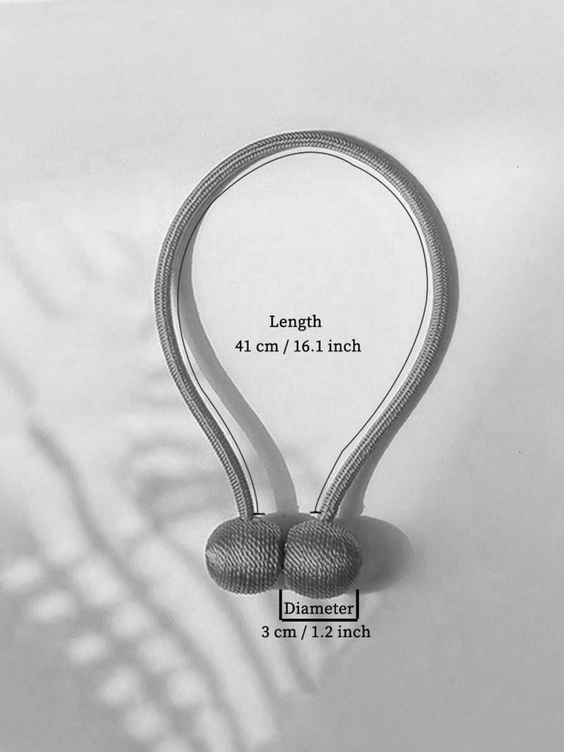 สายรัดม่าน 2 ชิ้น พร้อมหัวเข็ม - Curtain Rods บทวิจารณ์และราคา