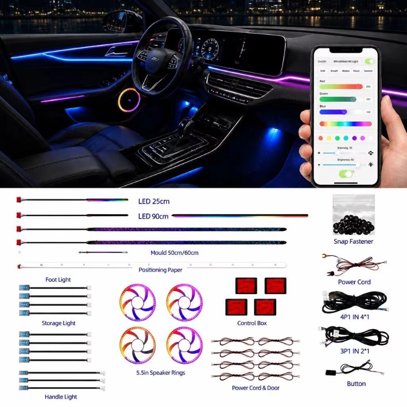 ชุดไฟแอมเบียนท์ในรถยนต์ 18 in  - Door Handle บทวิจารณ์และราคา