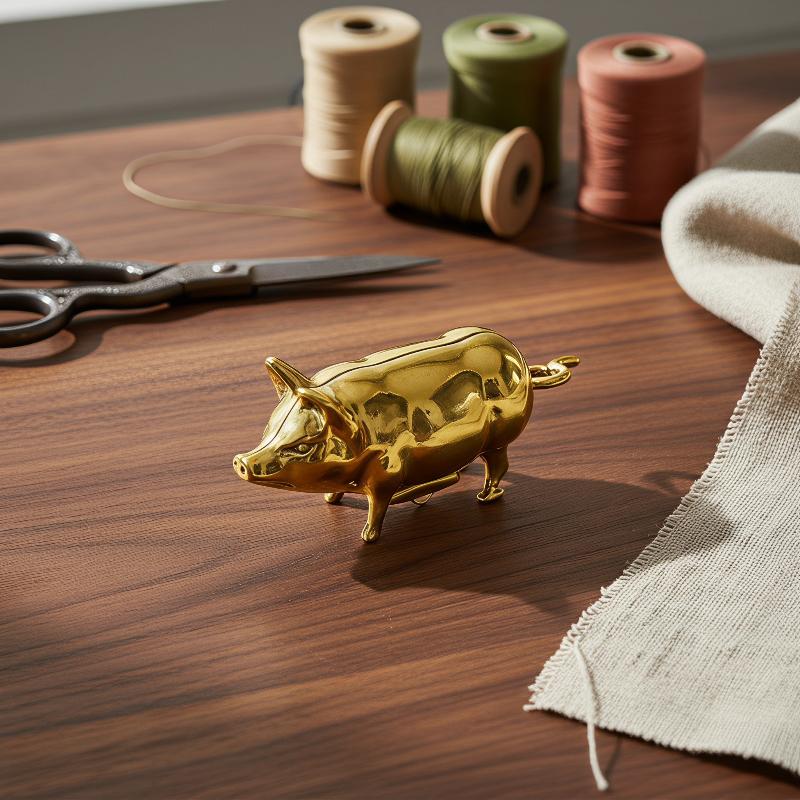ตลับเมตรวินเทจลายหมูโบราณ  ไม้ - Tape Measure บทวิจารณ์และราคา