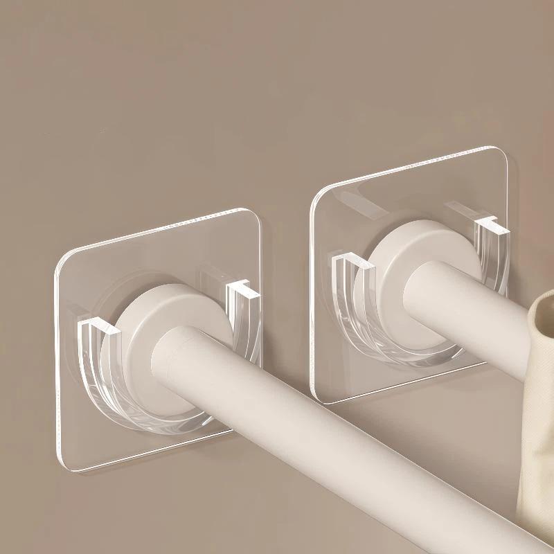 ขายึดราวม่านแบบใสติดผนังไม่ต้อ - Curtain Rods บทวิจารณ์และราคา