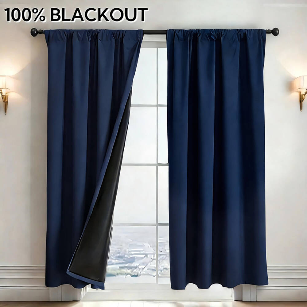ผ้าม่านกันแสง 100% 1 ผืน พร้อม - Curtain Rods บทวิจารณ์และราคา