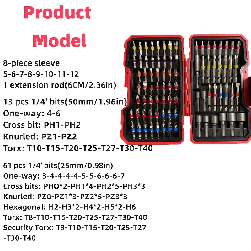 ชุดดอกไขควง 83 ชิ้น ชุดดอกสว่า - Drill Bits บทวิจารณ์และราคา