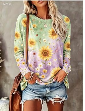 เสื้อยืดแขนยาวผู้หญิง พื้นหลัง - Wallpaper บทวิจารณ์และราคา