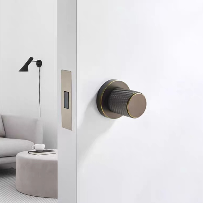 มือจับประตูไม้ทรงกลมสีทองแบบเง - Door Handle บทวิจารณ์และราคา